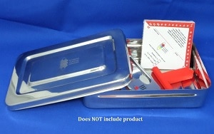 Stainless box with product